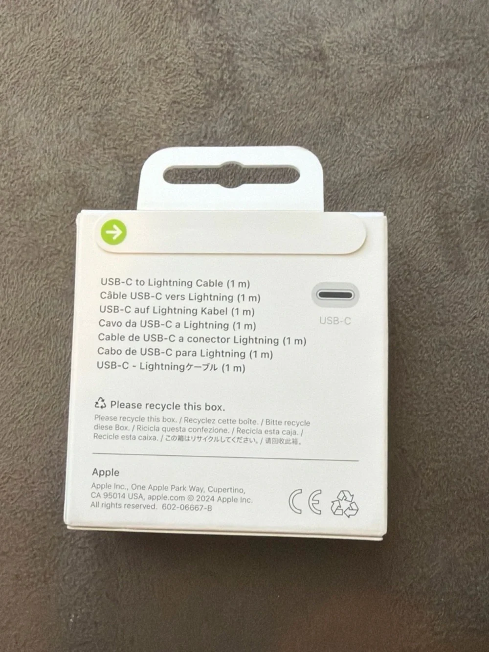 Apple USB-C to Lightning Cable 1M new unopened